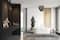 Hello Honey® Dark Gray Wood Bead & Metal Semi-Flush Light